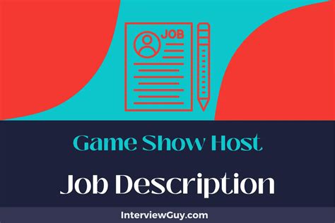 game presenter job description|Game Presenter Job Description.